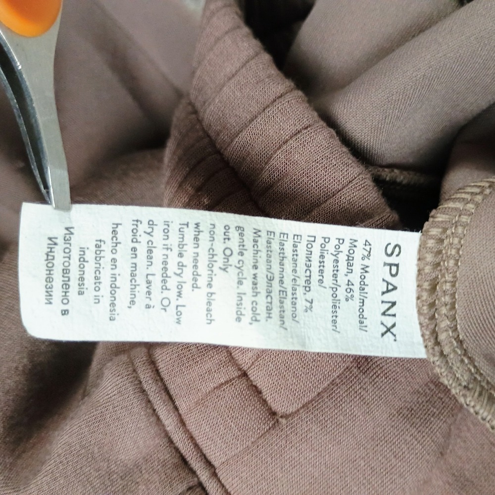 SPANX AirEssentials Wide Leg Pants Womens XS Petite Brown Lounge Sweats - Picture 5 of 14